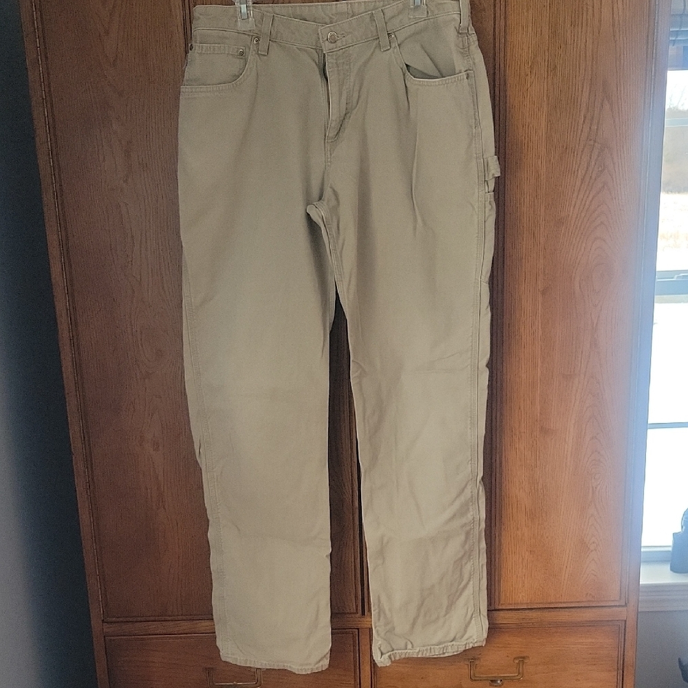 Carhartt Women's Tan Carpenter Jeans Size 14x34